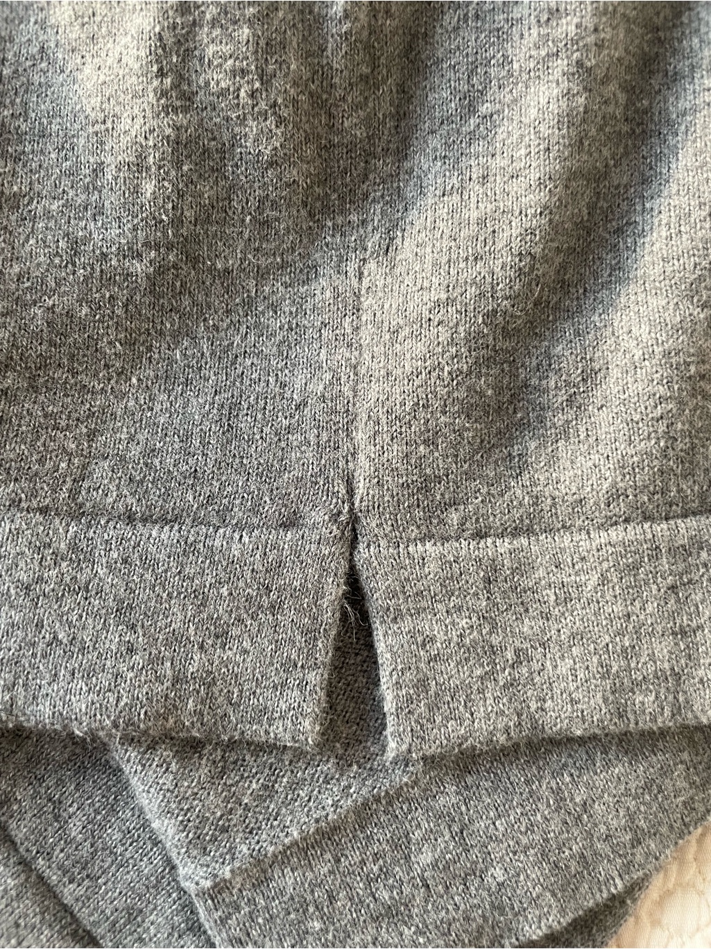 Blue & Cream Reade Men's Xxl Gray Cotton Cashmere Crewneck Sweater Long Sleeve — image 6 of 7